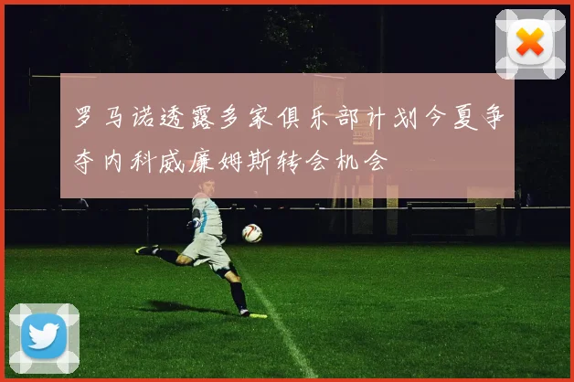 罗马诺透露多家俱乐部计划今夏争夺内科威廉姆斯转会机会